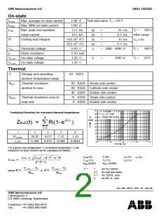 瀏覽型號5SDA11D1402的Datasheet PDF文件第2頁