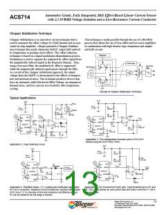 浏览型号ACS714LLCTR-30A-T的Datasheet PDF文件第13页