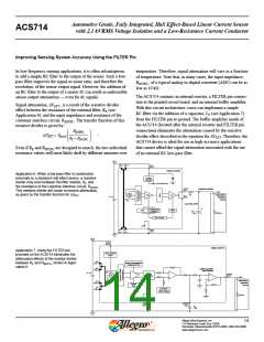 浏览型号ACS714LLCTR-30A-T的Datasheet PDF文件第14页