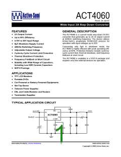 浏览型号ACT4060SH的Datasheet PDF文件第1页