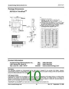 浏览型号AQ1541CY-S4-33-TR的Datasheet PDF文件第10页