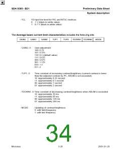 浏览型号SDA9380-B21的Datasheet PDF文件第34页