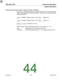 浏览型号SDA9380-B21的Datasheet PDF文件第44页
