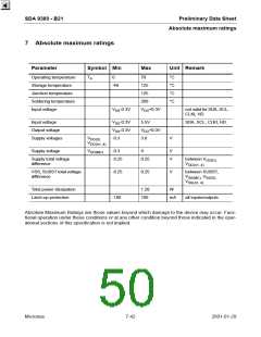 浏览型号SDA9380-B21的Datasheet PDF文件第50页