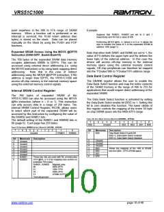 浏览型号VRS51C1000-40-PG的Datasheet PDF文件第10页