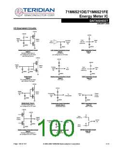 浏览型号71M6521DE-IGTR/F的Datasheet PDF文件第100页