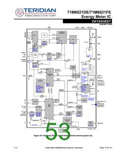 浏览型号71M6521DE-IGTR/F的Datasheet PDF文件第53页