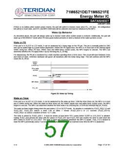 浏览型号71M6521DE-IGTR/F的Datasheet PDF文件第57页