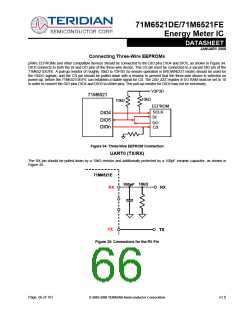 浏览型号71M6521DE-IGTR/F的Datasheet PDF文件第66页