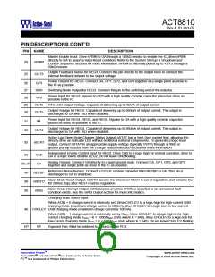 浏览型号ACT8810的Datasheet PDF文件第6页