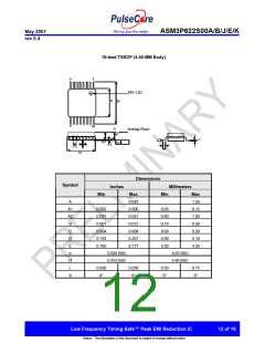 浏览型号ASM3P622S00JG-08-TT的Datasheet PDF文件第12页