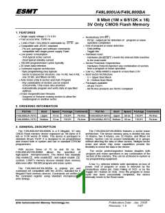 浏览型号F49L800BA-90TG的Datasheet PDF文件第1页