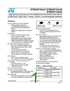 浏览型号STM32F103VEY6XXX的Datasheet PDF文件第1页