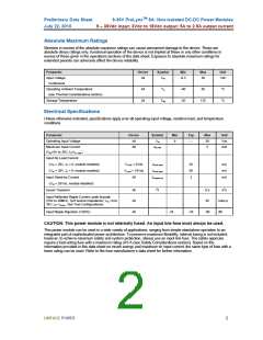 浏览型号APXW005A0X3-SRZ的Datasheet PDF文件第2页