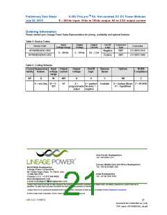 浏览型号APXW005A0X3-SRZ的Datasheet PDF文件第21页