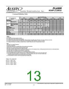 浏览型号AS8FLC2M32BQ-70/XT的Datasheet PDF文件第13页