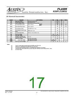 浏览型号AS8FLC2M32BQ-90/Q的Datasheet PDF文件第17页