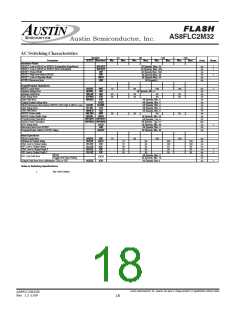 浏览型号AS8FLC2M32BQ-90/Q的Datasheet PDF文件第18页