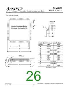 浏览型号AS8FLC2M32BQ-90/Q的Datasheet PDF文件第26页