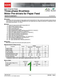 浏览型号BD6762FV-E2的Datasheet PDF文件第1页