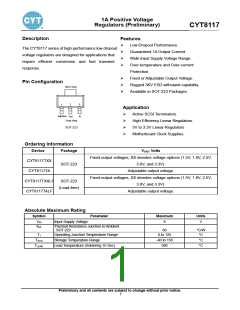 浏览型号CYT8117TA的Datasheet PDF文件第1页
