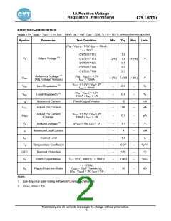 浏览型号CYT8117TA的Datasheet PDF文件第2页