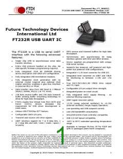浏览型号FT232RL-2000的Datasheet PDF文件第1页