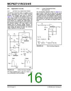 浏览型号MCP6273-E/CH的Datasheet PDF文件第16页