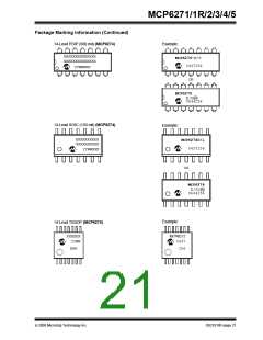 浏览型号MCP6273-E/CH的Datasheet PDF文件第21页