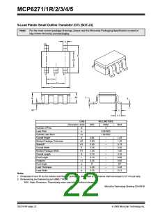 浏览型号MCP6273-E/CH的Datasheet PDF文件第22页
