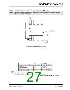 浏览型号MCP6273-E/CH的Datasheet PDF文件第27页