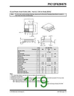 浏览型号PIC12F629T-I/SN的Datasheet PDF文件第119页