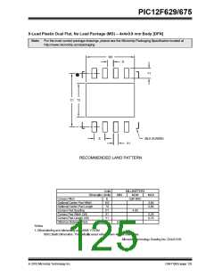 浏览型号PIC12F629T-I/SN的Datasheet PDF文件第125页