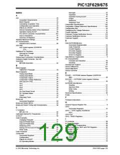 浏览型号PIC12F629T-I/SN的Datasheet PDF文件第129页