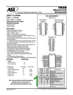 浏览型号SMJ44C251B12HJM的Datasheet PDF文件第1页