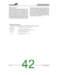 浏览型号HT48R01N的Datasheet PDF文件第42页