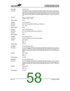 浏览型号HT48R01N的Datasheet PDF文件第58页