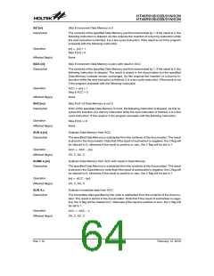 浏览型号HT48R01N的Datasheet PDF文件第64页