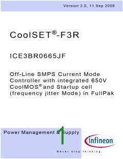 浏览型号ICE3BR0665JF的Datasheet PDF文件第1页