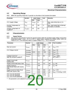 浏览型号ICE3BR0665JF的Datasheet PDF文件第20页