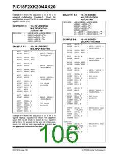 浏览型号PIC18F43K20-E/PT的Datasheet PDF文件第106页
