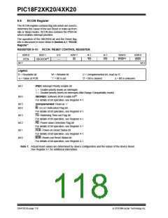 浏览型号PIC18F43K20-E/PT的Datasheet PDF文件第118页