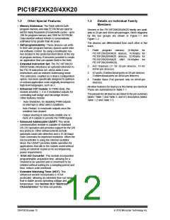 浏览型号PIC18F43K20-E/PT的Datasheet PDF文件第12页