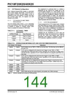 浏览型号PIC18F43K20-E/PT的Datasheet PDF文件第144页
