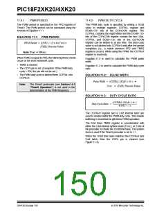 浏览型号PIC18F43K20-E/PT的Datasheet PDF文件第150页