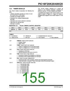 浏览型号PIC18F43K20-E/PT的Datasheet PDF文件第155页