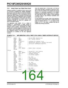 浏览型号PIC18F43K20-E/PT的Datasheet PDF文件第164页