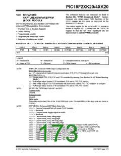 浏览型号PIC18F43K20-E/PT的Datasheet PDF文件第173页