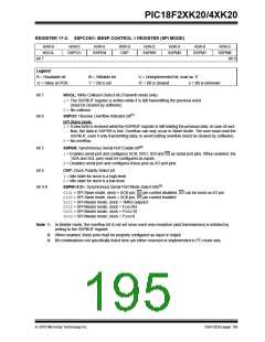 浏览型号PIC18F43K20-E/PT的Datasheet PDF文件第195页