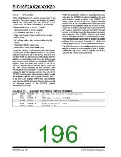浏览型号PIC18F43K20-E/PT的Datasheet PDF文件第196页